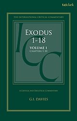 Couverture cartonnée Exodus 1-18: A Critical and Exegetical Commentary de Davies Graham I.