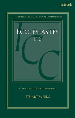 Couverture cartonnée Ecclesiastes 1-5 de Stuart Weeks