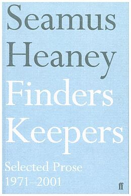 Poche format B Finders Keepers de Seamus Heaney