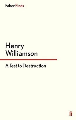 E-Book (epub) A Test to Destruction von Henry Williamson
