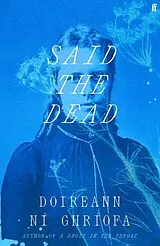 Livre Broché Said the Dead von Doireann Ní Ghríofa