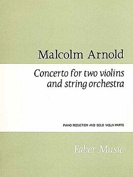 Malcolm Arnold Notenblätter Concerto for 2 violins