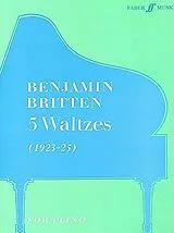 Benjamin Britten Notenblätter 5 Waltzes op.3 (1923/25)