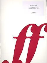 Igor Strawinsky Notenblätter Scherzo