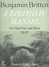 Benjamin Britten Notenblätter A Birthday Hansel op.92 for high voice