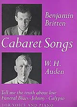 Benjamin Britten Notenblätter Cabaret Songs