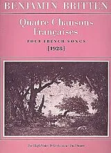 Benjamin Britten Notenblätter 4 chansons francaises