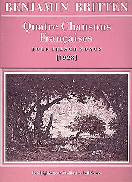 Benjamin Britten Notenblätter 4 chansons francaises
