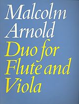 Malcolm Arnold Notenblätter Duo op.10 for flute and viola