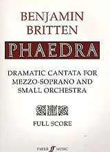 Benjamin Britten Notenblätter Phaedra full score
