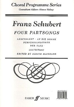 Franz Schubert Notenblätter 4 Partsongs for mixed chorus (SATB)