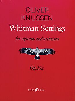 Oliver Knussen Notenblätter Whitman Settings op.25a
