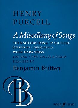Benjamin Britten Notenblätter A Miscellany of Songs