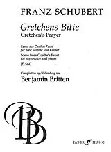 Franz Schubert Notenblätter Gretchens Bitte D564 für Gesang (hoch)