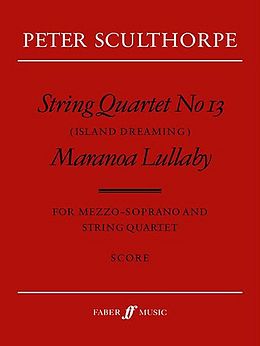 Peter Sculthorpe Notenblätter String quartet no.13 and