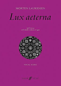 Morten Lauridsen Notenblätter Lux aeterna