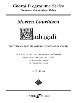 Morten Lauridsen Notenblätter Madrigali for mixed chorus a cappella