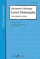 Alexander L'Estrange Notenblätter Loves philosophy 3 original settings