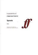 Colin Matthews Notenblätter Specula
