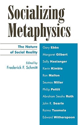 E-Book (epub) Socializing Metaphysics von Frederick Schmitt