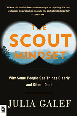 Couverture cartonnée The Scout Mindset de Julia Galef