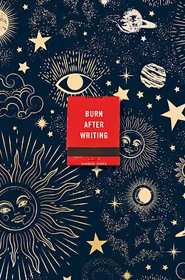 Kartonierter Einband Burn After Writing (Celestial) von Sharon Jones