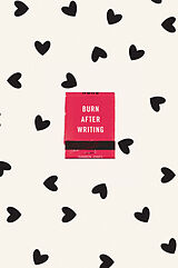 Couverture cartonnée Burn After Writing (Hearts) de Sharon Jones