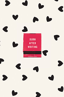 Kartonierter Einband Burn After Writing (Hearts) von Sharon Jones