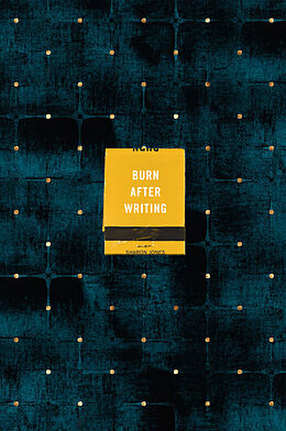 Kartonierter Einband Burn After Writing (Dots) von Sharon Jones