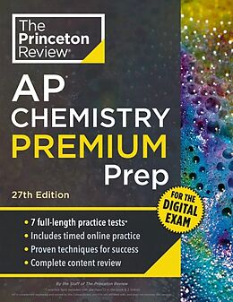 Couverture cartonnée Princeton Review AP Chemistry Premium Prep, 27th Edition de The Princeton Review