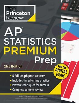 Couverture cartonnée Princeton Review AP Statistics Premium Prep, 21st Edition de The Princeton Review