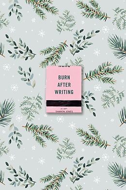 Couverture cartonnée Burn After Writing (Winter Leaves) de Sharon Jones