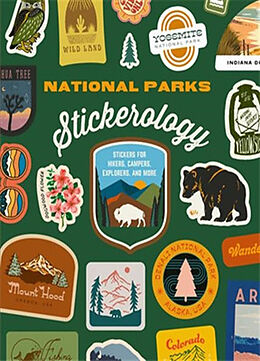 Couverture cartonnée National Parks Stickerology de Potter Gift