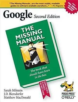 E-Book (pdf) Google: The Missing Manual von Sarah Milstein