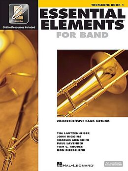 Couverture cartonnée Essential Elements for Band - Trombone Book 1 with Eei (Book/Online Audio) de 