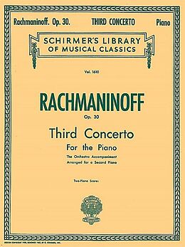 Sergei Rachmaninoff Notenblätter Concerto no.3 op.30 for piano and orchestra