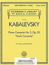Dmitri Kabalewski Notenblätter Konzert Nr.3 op.50