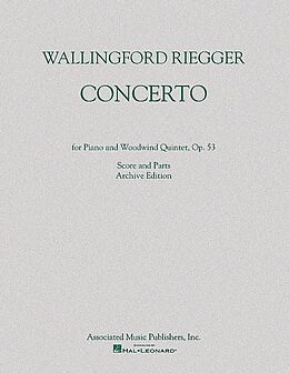 Wallingford Riegger Notenblätter Concerto op.53