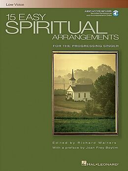 Kartonierter Einband 15 Easy Spiritual Arrangements for the Progressing Singer: Low Voice [With CD (Audio)] von Richard Walters
