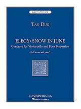 Tan Dun Notenblätter Elegy - Snow in June