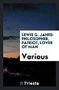 Couverture cartonnée Lewis G. Janes de Various