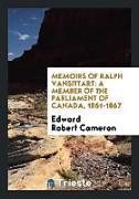 Couverture cartonnée Memoirs of Ralph Vansittart de Edward Robert Cameron