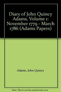 Livre Relié Diary of John Quincy Adams de John Quincy Adams