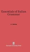 Livre Relié Essentials of Italian Grammar de J. L. Battista