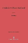 Fester Einband Frederic William Maitland von C. H. S. Fifoot