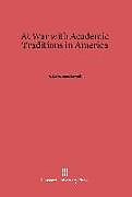 Fester Einband At War with Academic Traditions in America von A. Lawrence Lowell