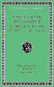 Fester Einband Early Greek Philosophy, Volume I von Glenn W. Lacks, Andre Most