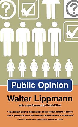 Couverture cartonnée Public Opinion de Walter Lippmann