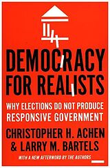 Couverture cartonnée Democracy for Realists de Christopher H. Achen, Larry M. Bartels