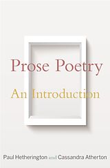 Livre Relié Prose Poetry de Paul Hetherington, Cassandra Atherton